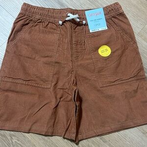 Cat & Jack Pull-On Shorts Above Knee brown corduroy NEW L (10/12)